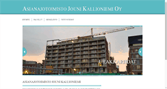 Desktop Screenshot of kallioniemioy.com